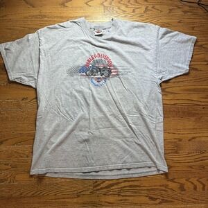 Vintage Harley-Davidson Shirt Mens 2XL Big Moose Portland Maine Motorcycle 2000s